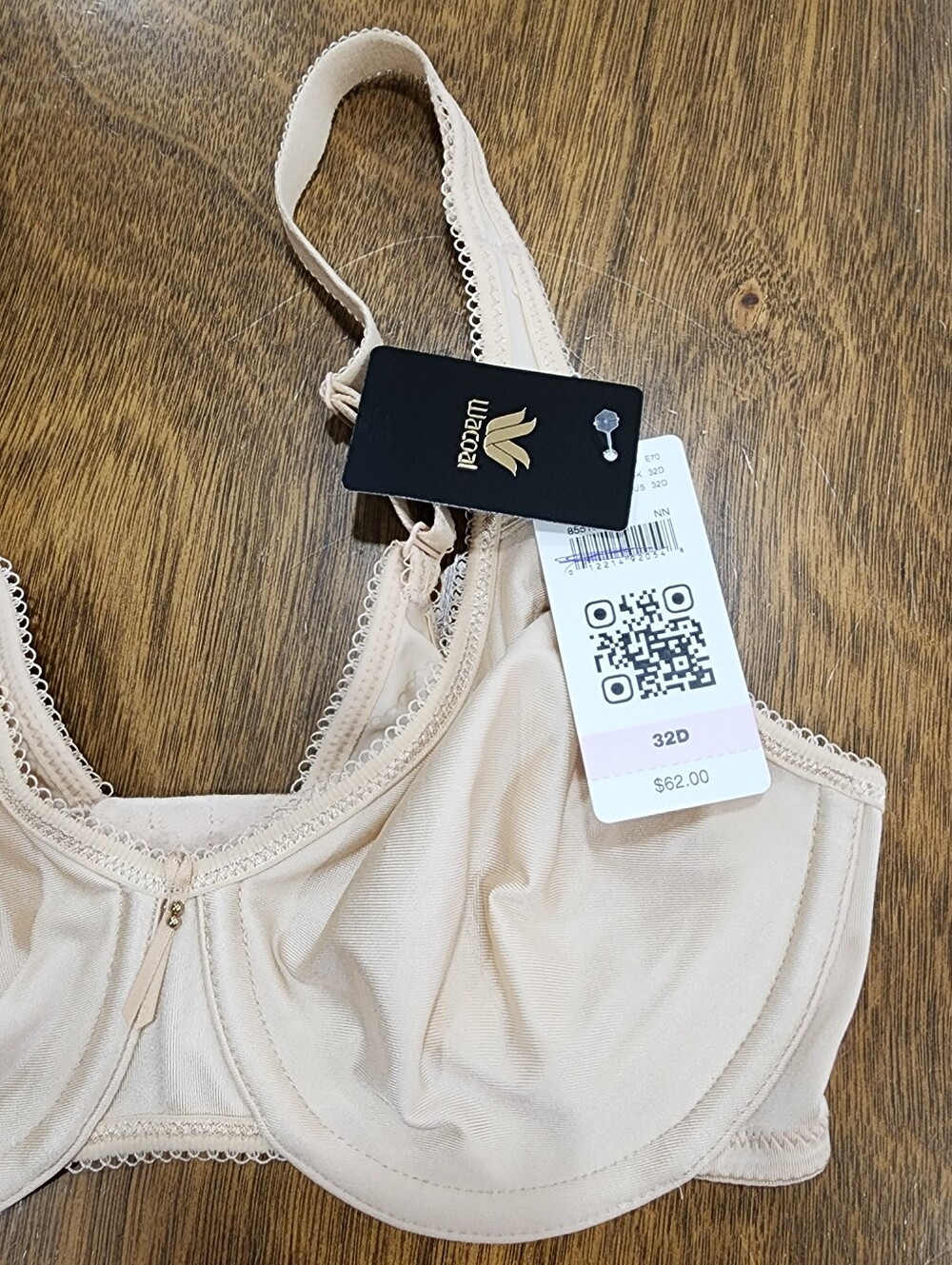 Wacoal Soma Bundle Underwired Bra Full Coverage Nude Color 32D New - Picture 3 of 8